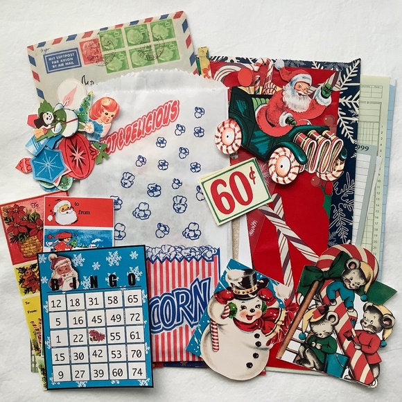 Christmas Junk Journal Plus Ephemera Pack about 70 pieces Vtg Little Golden Book - Picture 4 of 16